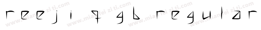reeji q gb regular字体下载字体转换